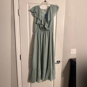 Elegant Light Green Midi Dress new with tags!